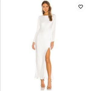 Bardot River Bias Dress In White NWT